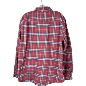 American Eagle Outfitters Red and White Flannel